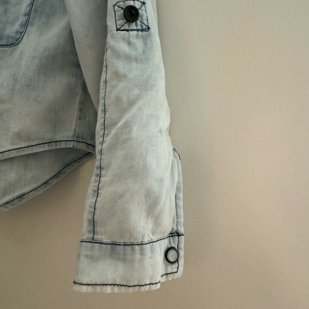 Cropped button down, S - Picture 4 of 5